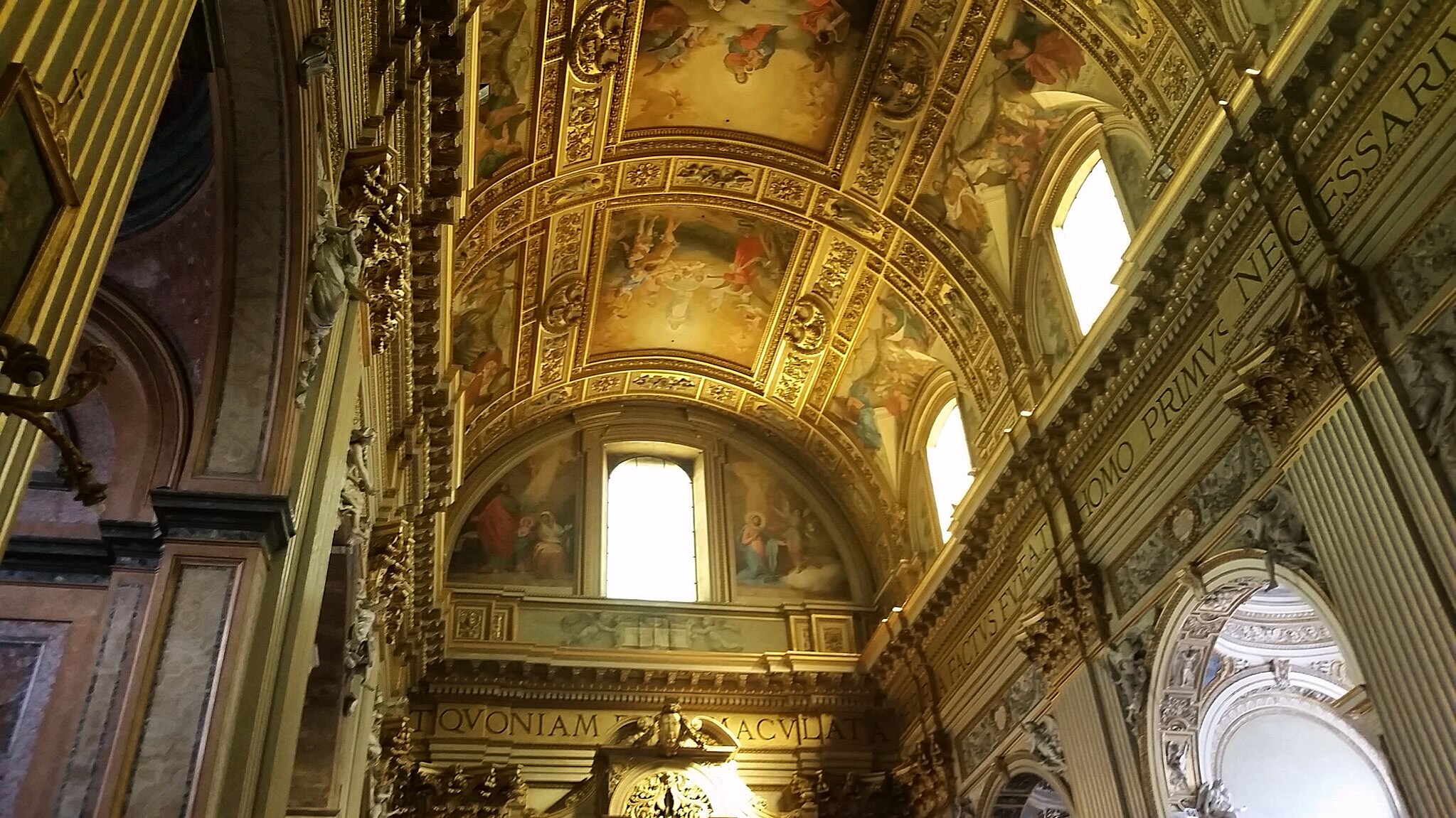 Ceiling-Sant' Andrea della Valle-Church-setting of Tosca-