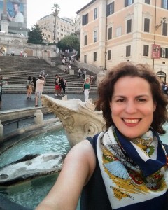 Selfie-Fontana della Barcaccia-Spanish Steps Rome